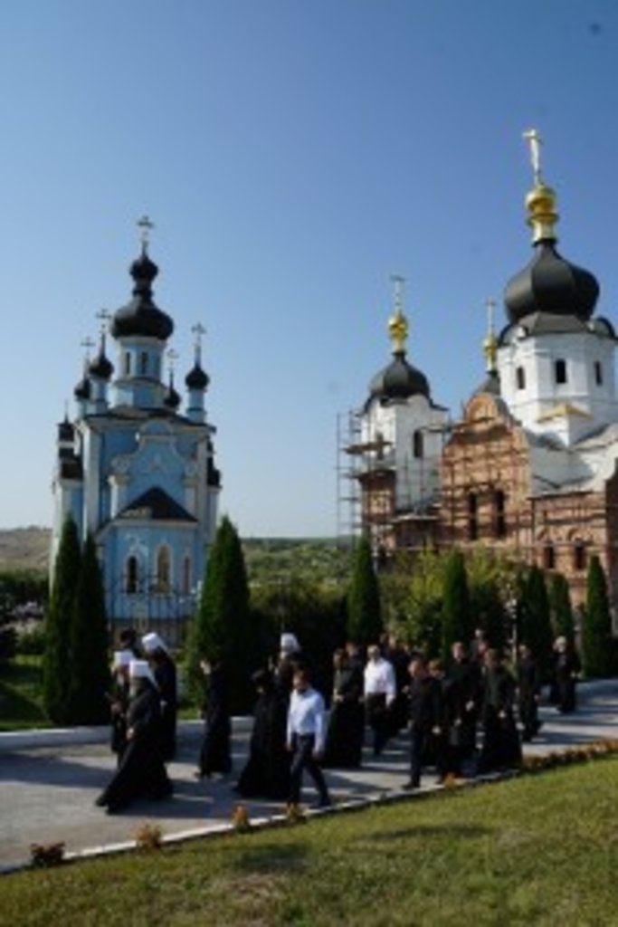 Під час відвідин скита на честь ікони Божої Матері "Всіх скорботних Радість"