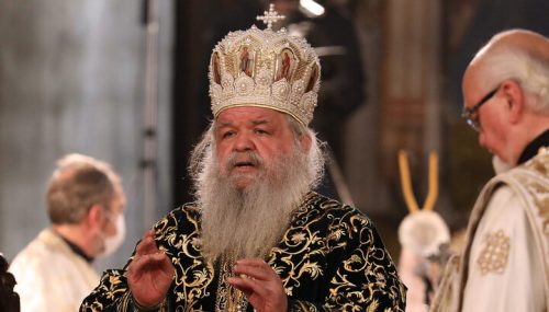 Молитвами святих преподобних Печерських і всіх святих нехай Господня благодать укріпляє Вас, — Предстоятель Македонської Церкви привітав Блаженнішого Митрополита Онуфрія з річницею інтронізації